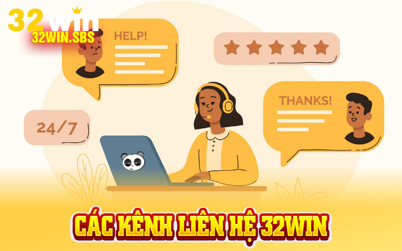 Các kênh liên hệ 32win
